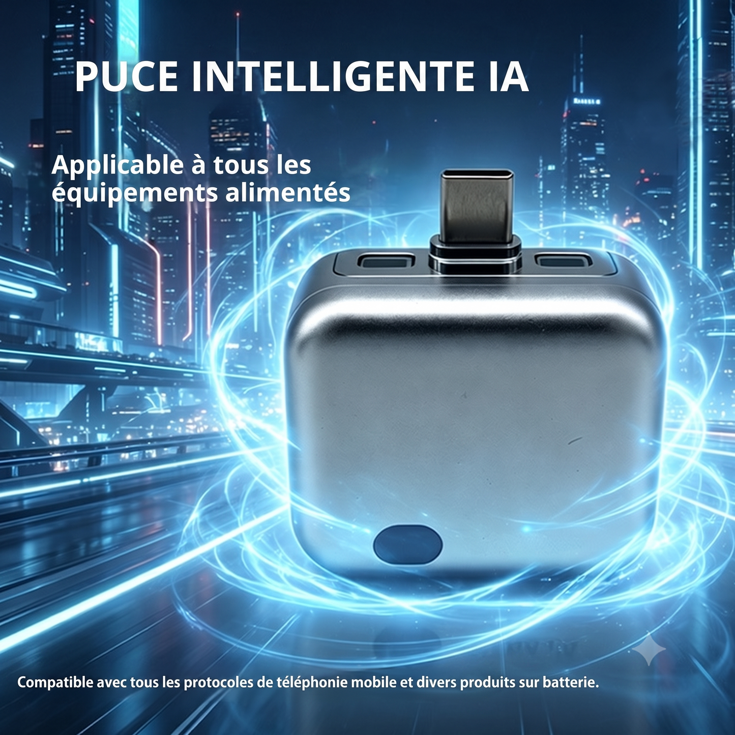 Adaptateur avec arrêt intelligent