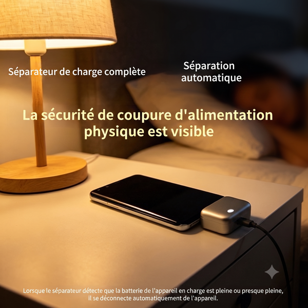 Adaptateur avec arrêt intelligent