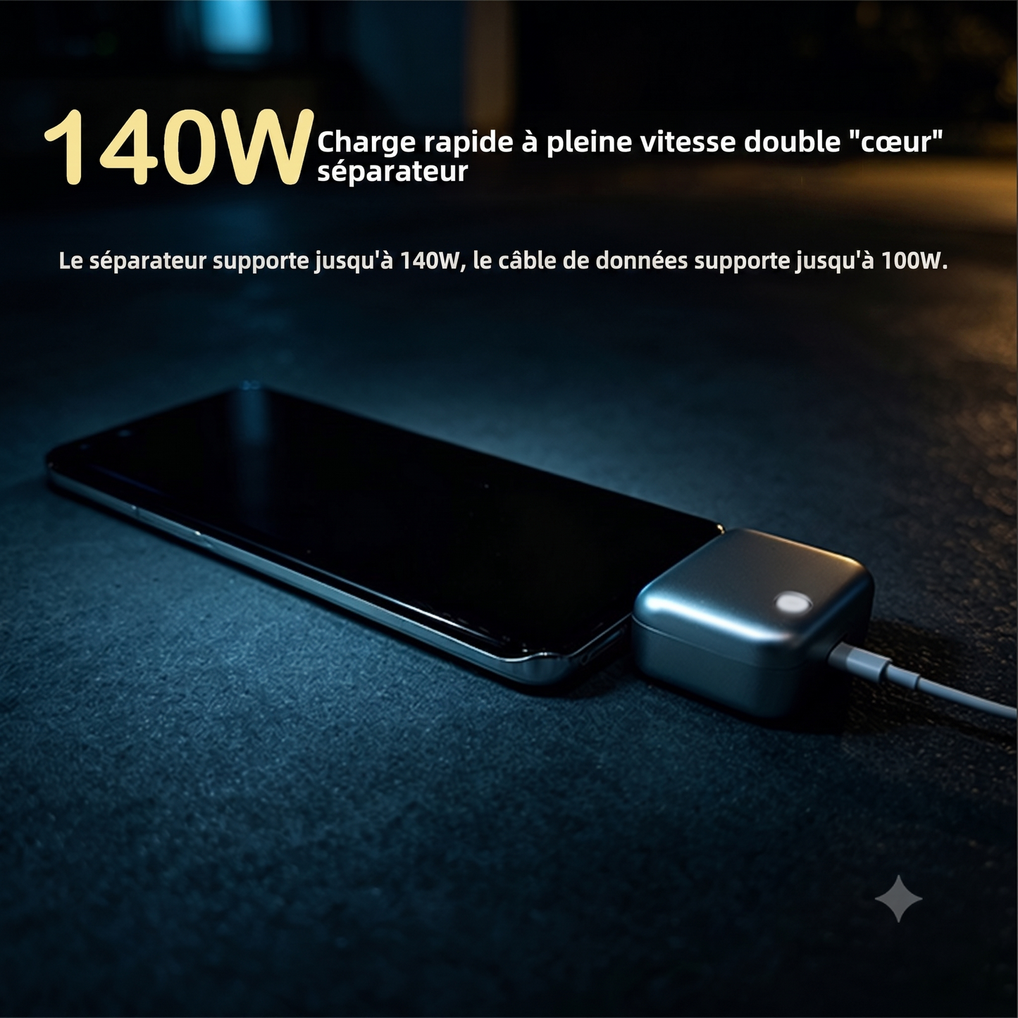 Adaptateur avec arrêt intelligent